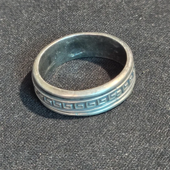 Mens 925 Silver Rotating Center Ring Sz 12 - Picture 3 of 7